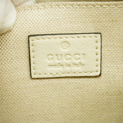 Gucci Shoulder Bag Blondi 742360 Leather White Gold Hardware Women