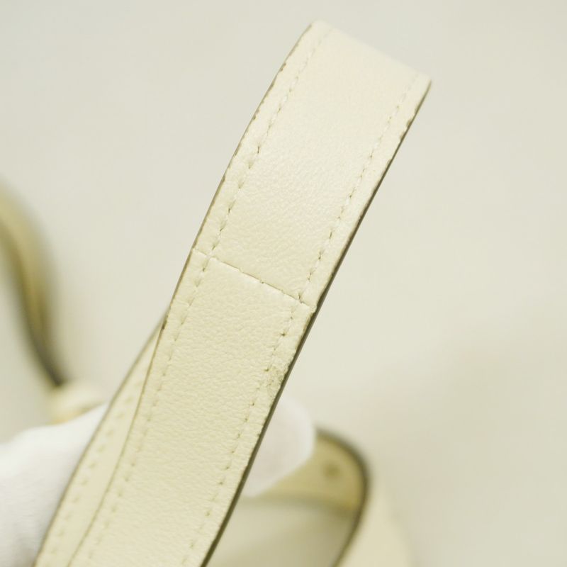 Gucci Shoulder Bag Blondi 742360 Leather White Gold Hardware Women