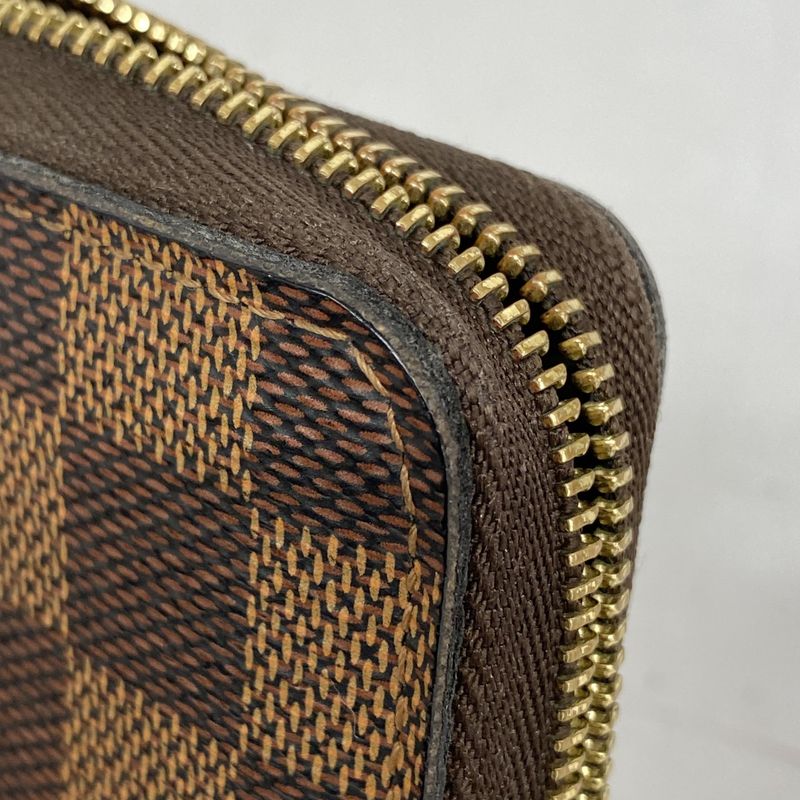 Louis Vuitton Coin Case Damier Zippy Coin Purse N63070 Ebène Men Women Unisex