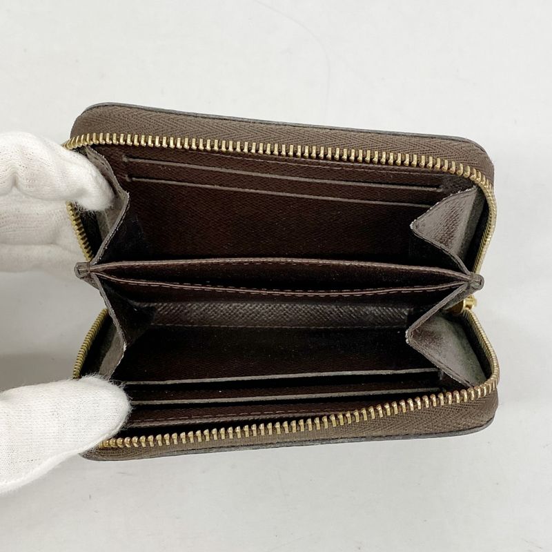 Louis Vuitton Coin Case Damier Zippy Coin Purse N63070 Ebène Men Women Unisex