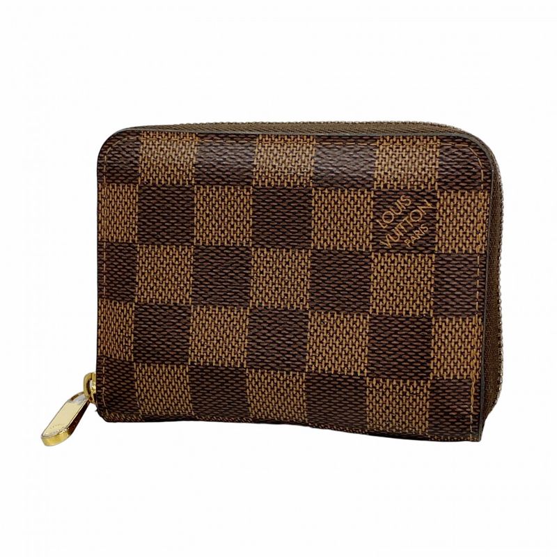 Louis Vuitton Coin Case Damier Zippy Coin Purse N63070 Ebène Men Women Unisex