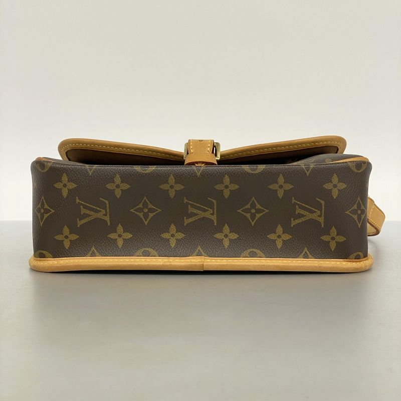 Louis Vuitton Shoulder Bag Monogram Sologne M42250 Brown Ladies
