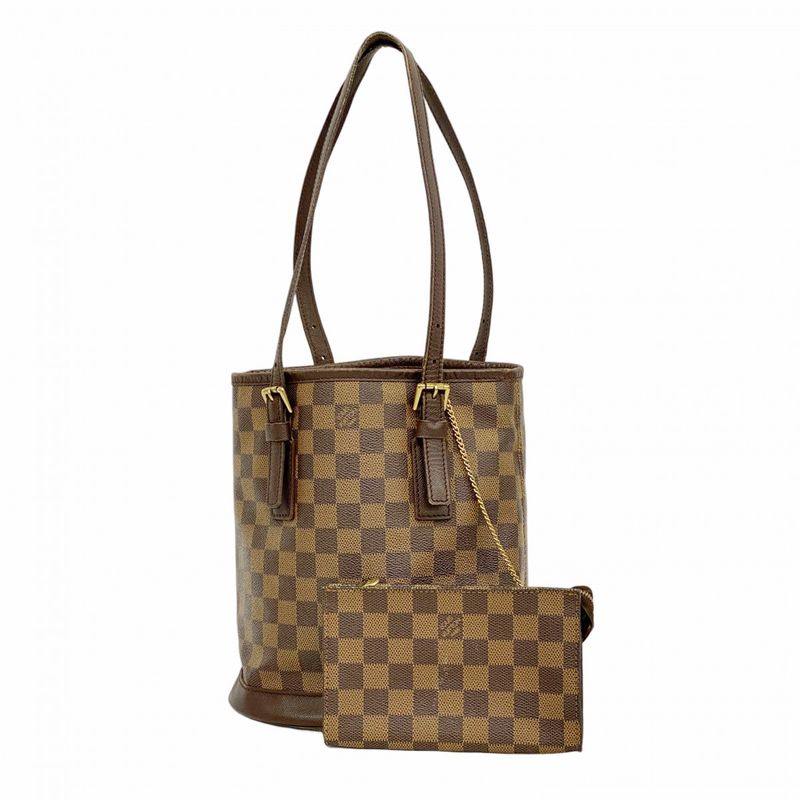 Louis Vuitton Damier Marais Tote Bag N42240 Ebene Womens