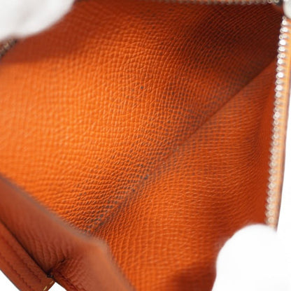 Hermes Wallet Monogram Bearn Compact Verso Vaux Epson Lime Orange Silver