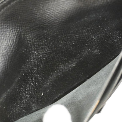 Hermes Long Wallet Bearn Classic Vaux Epson Black Gold Hardware 0Z Engraved