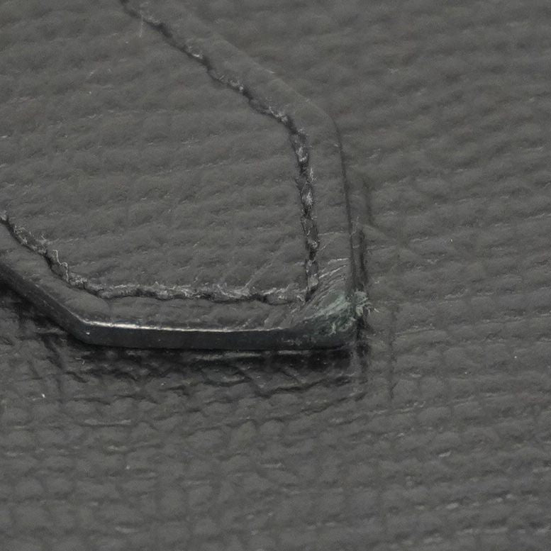 Hermes Long Wallet Bearn Souffle Vaux Epson Black Gold Hardware Engraved Z Men