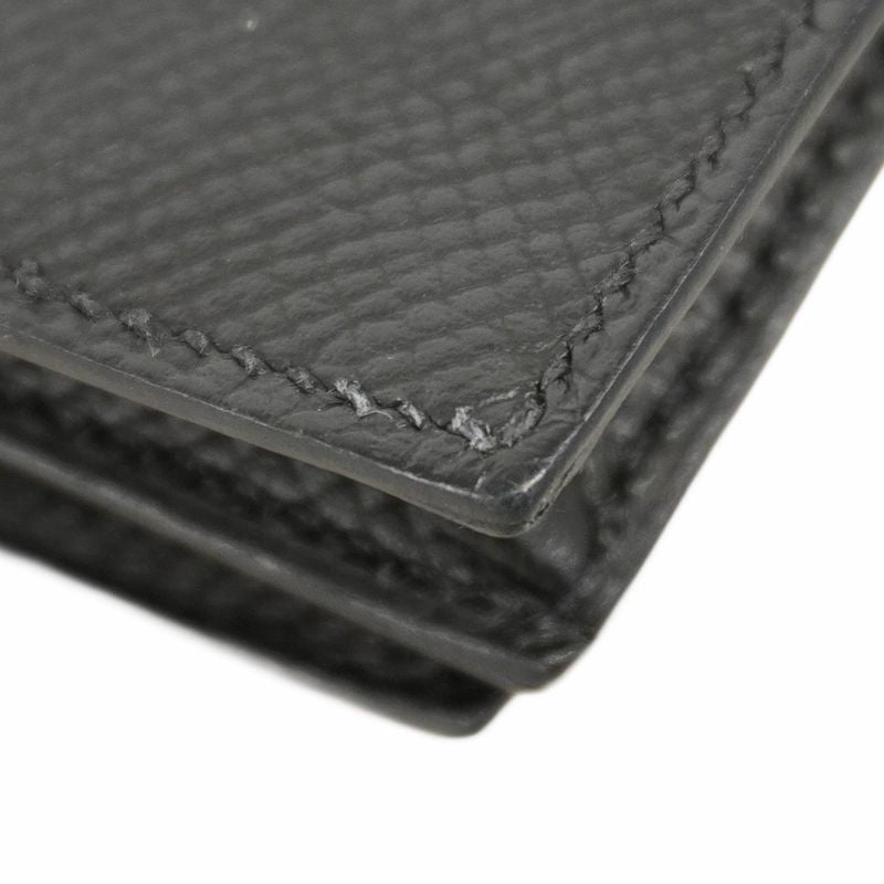 Hermes Long Wallet Bearn Souffle Vaux Epson Black Gold Hardware Engraved Z Men