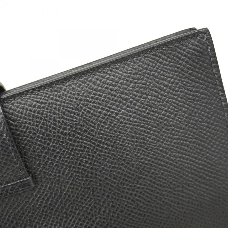 Hermes Long Wallet Bearn Souffle Vaux Epson Black Gold Hardware Engraved Z Men