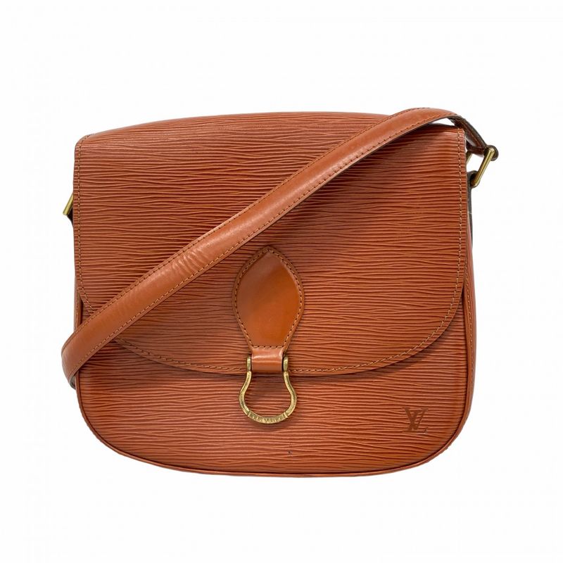 Louis Vuitton Epi Saint-cloud Shoulder Bag M52193 Kenyan Brown Women's