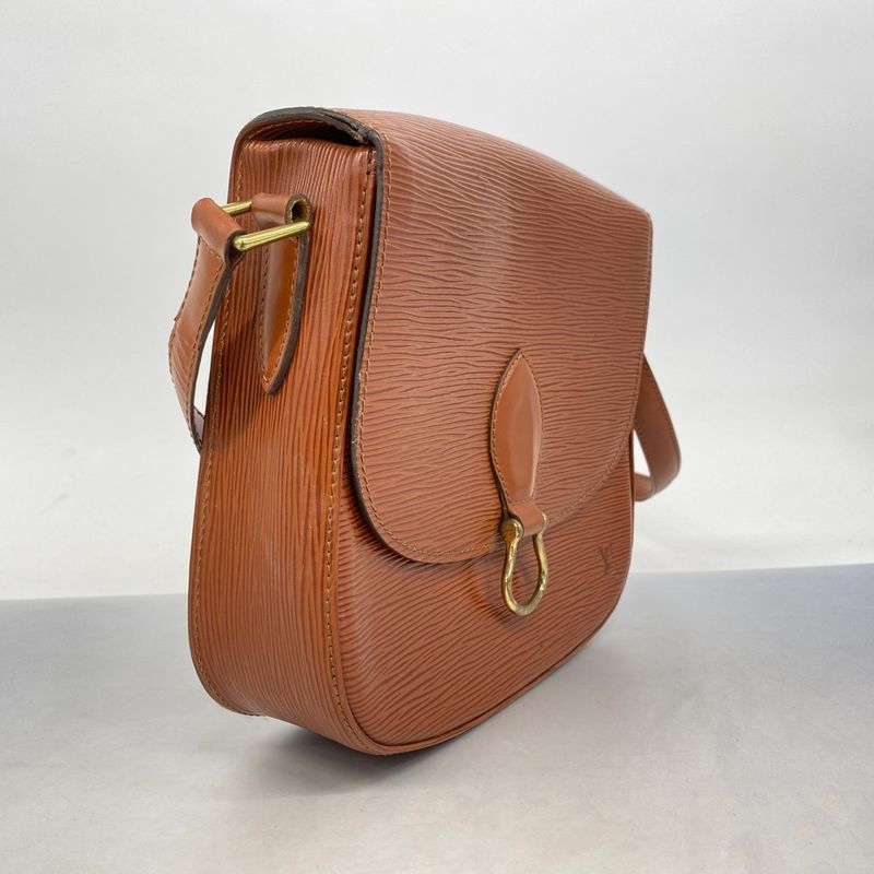 Louis Vuitton Epi Saint-cloud Shoulder Bag M52193 Kenyan Brown Women's