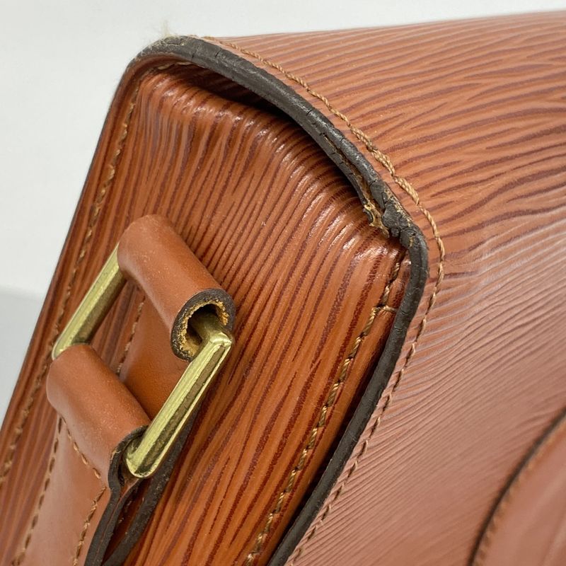 Louis Vuitton Epi Saint-cloud Shoulder Bag M52193 Kenyan Brown Women's