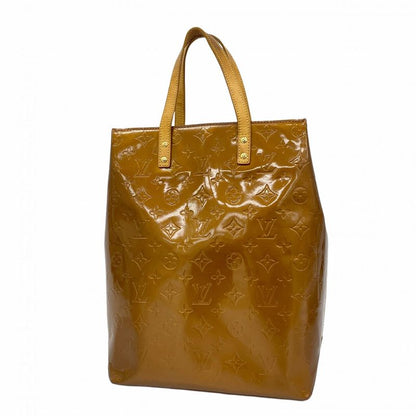 Louis Vuitton Tote Bag Vernis Reed MM M91143 Bronze Ladies