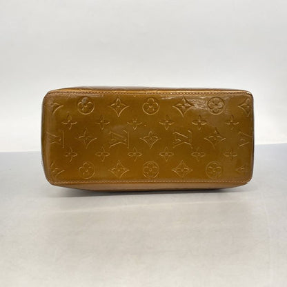 Louis Vuitton Tote Bag Vernis Reed MM M91143 Bronze Ladies