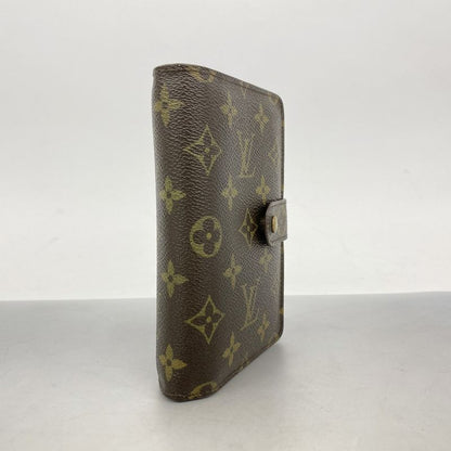 Louis Vuitton Wallet Monogram Porte Papier Zip M61207 Brown Ladies