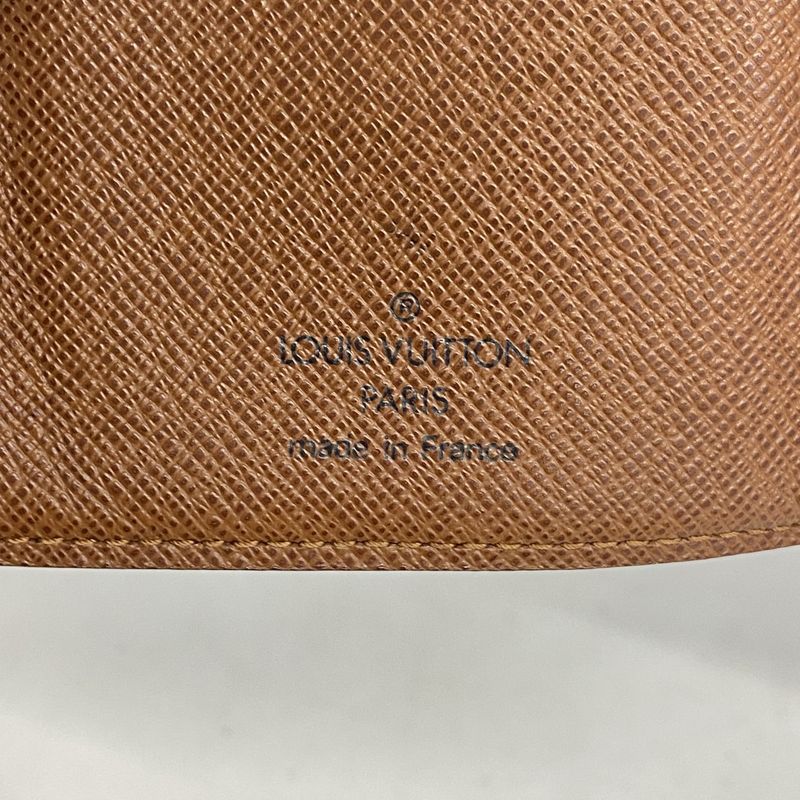 Louis Vuitton Wallet Monogram Porte Papier Zip M61207 Brown Ladies