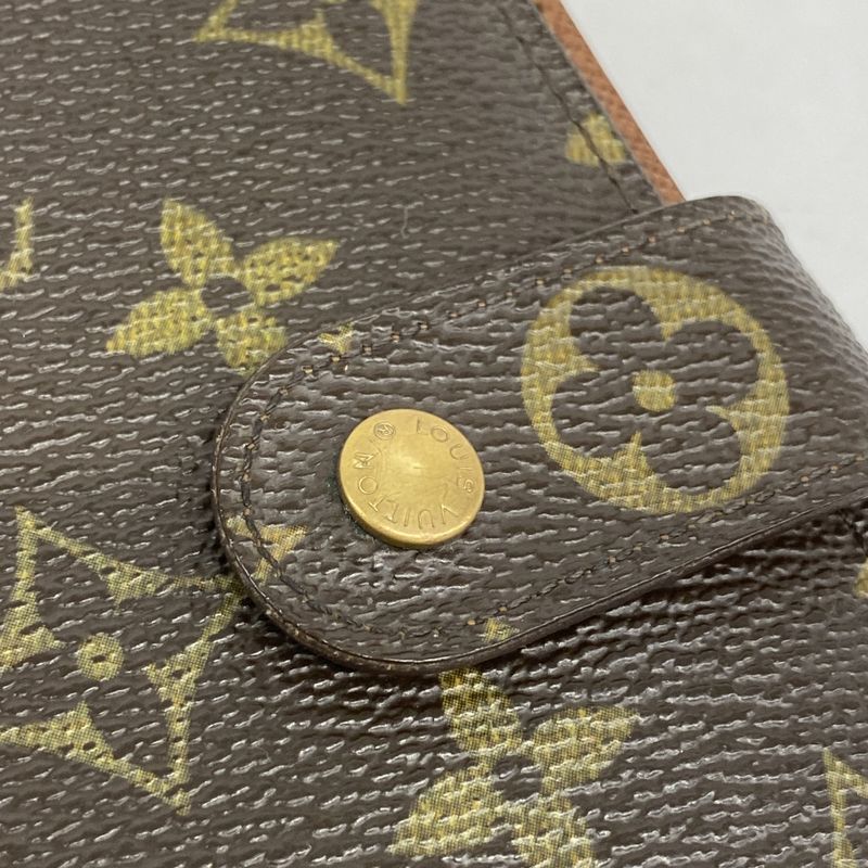 Louis Vuitton Wallet Monogram Porte Papier Zip M61207 Brown Ladies