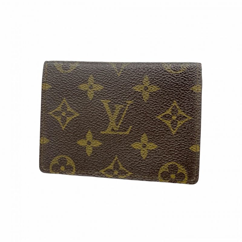 Louis Vuitton Card Case Monogram Porte 2 Carte Vertical M60533 Brown Men Women