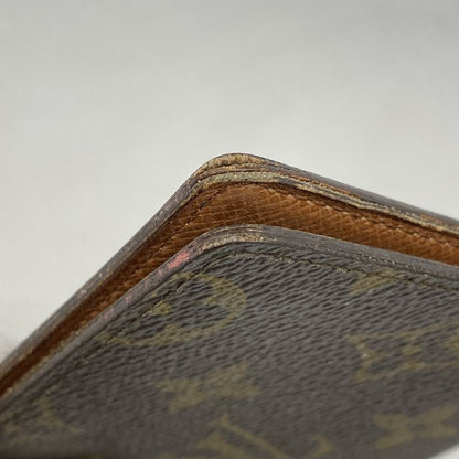 Louis Vuitton Card Case Monogram Porte 2 Carte Vertical M60533 Brown Men Women