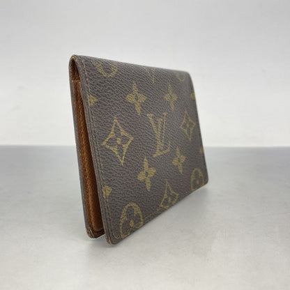 Louis Vuitton Card Case Monogram Porte 2 Carte Vertical M60533 Brown Men Women