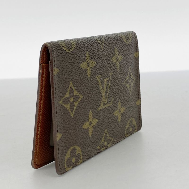 Louis Vuitton Card Case Monogram Porte 2 Carte Vertical M60533 Brown Men Women