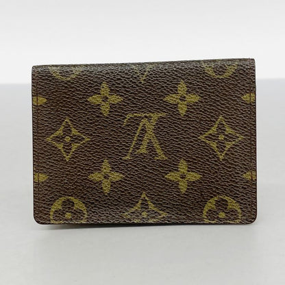 Louis Vuitton Card Case Monogram Porte 2 Carte Vertical M60533 Brown Men Women