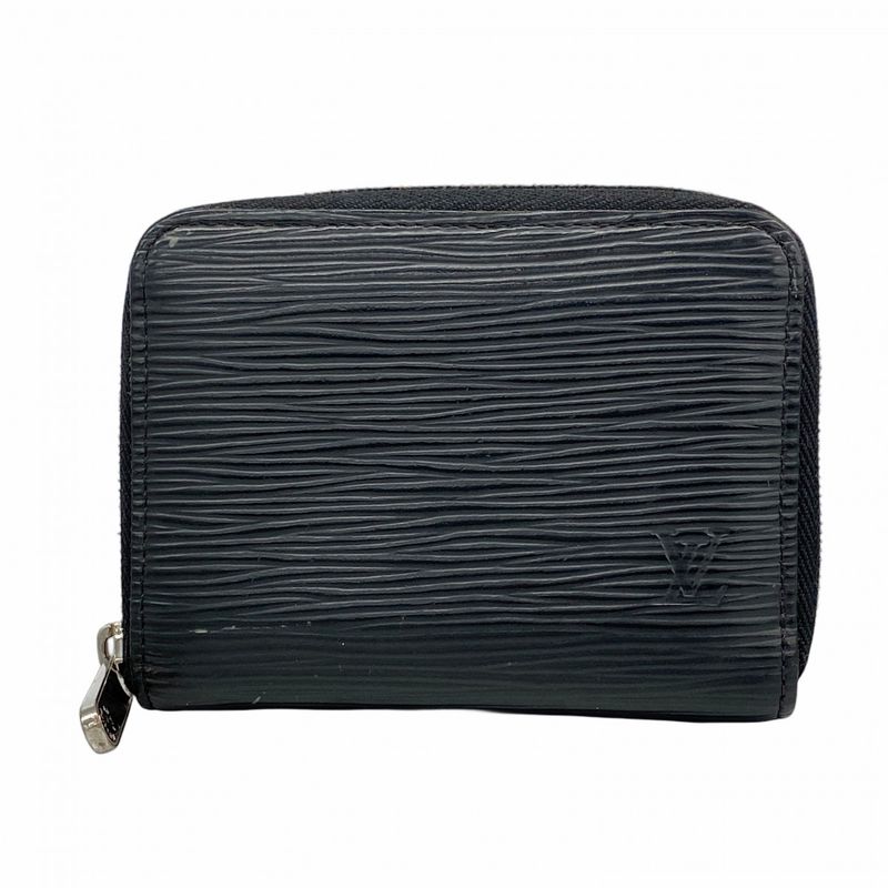 Louis Vuitton Coin Case Epi Zippy Coin Purse M60152 Noir Black Men Women Unisex