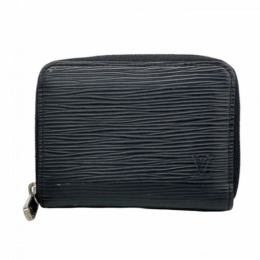Louis Vuitton Coin Case Epi Zippy Coin Purse M60152 Noir Black Men Women Unisex