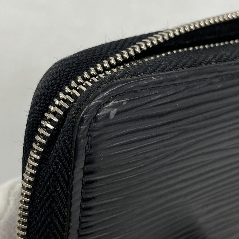 Louis Vuitton Coin Case Epi Zippy Coin Purse M60152 Noir Black Men Women Unisex