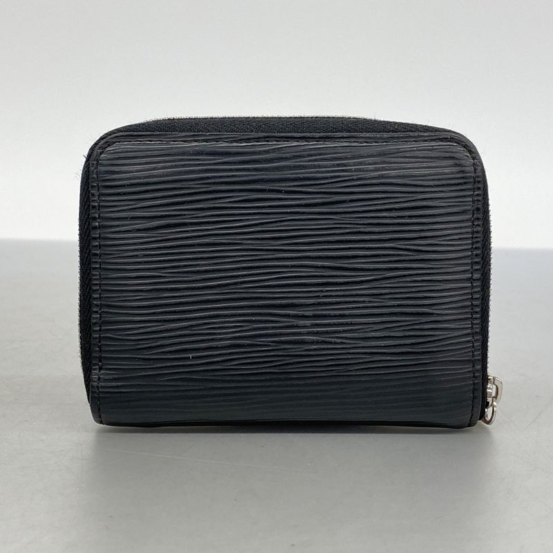 Louis Vuitton Coin Case Epi Zippy Coin Purse M60152 Noir Black Men Women Unisex
