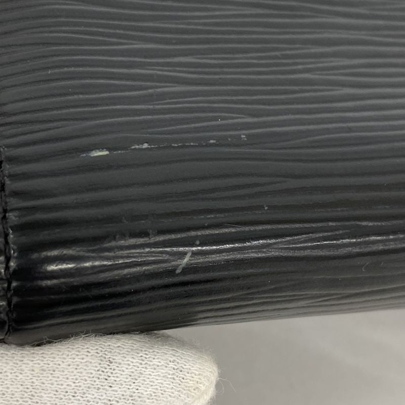 Louis Vuitton Coin Case Epi Zippy Coin Purse M60152 Noir Black Men Women Unisex