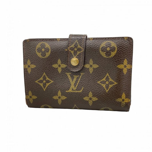 Louis Vuitton Wallet Monogram Porte Monnaie Viennois M61663 Brown Ladies