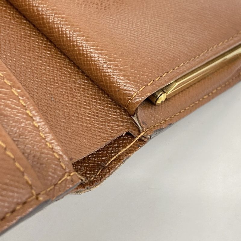 Louis Vuitton Wallet Monogram Porte Monnaie Viennois M61663 Brown Ladies