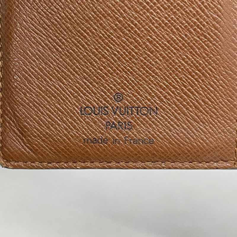 Louis Vuitton Wallet Monogram Porte Monnaie Viennois M61663 Brown Ladies