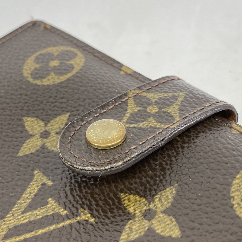 Louis Vuitton Wallet Monogram Porte Monnaie Viennois M61663 Brown Ladies