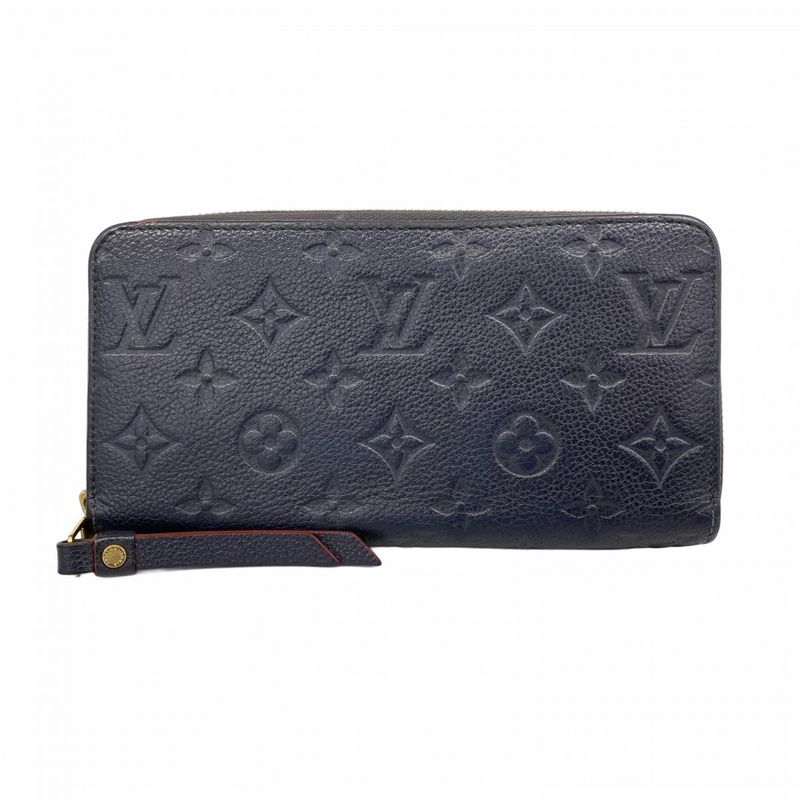 Louis Vuitton Long Wallet Monogram/empreinte Zippy Wallet M62121 Marine Rouge