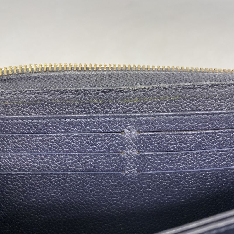 Louis Vuitton Long Wallet Monogram/empreinte Zippy Wallet M62121 Marine Rouge