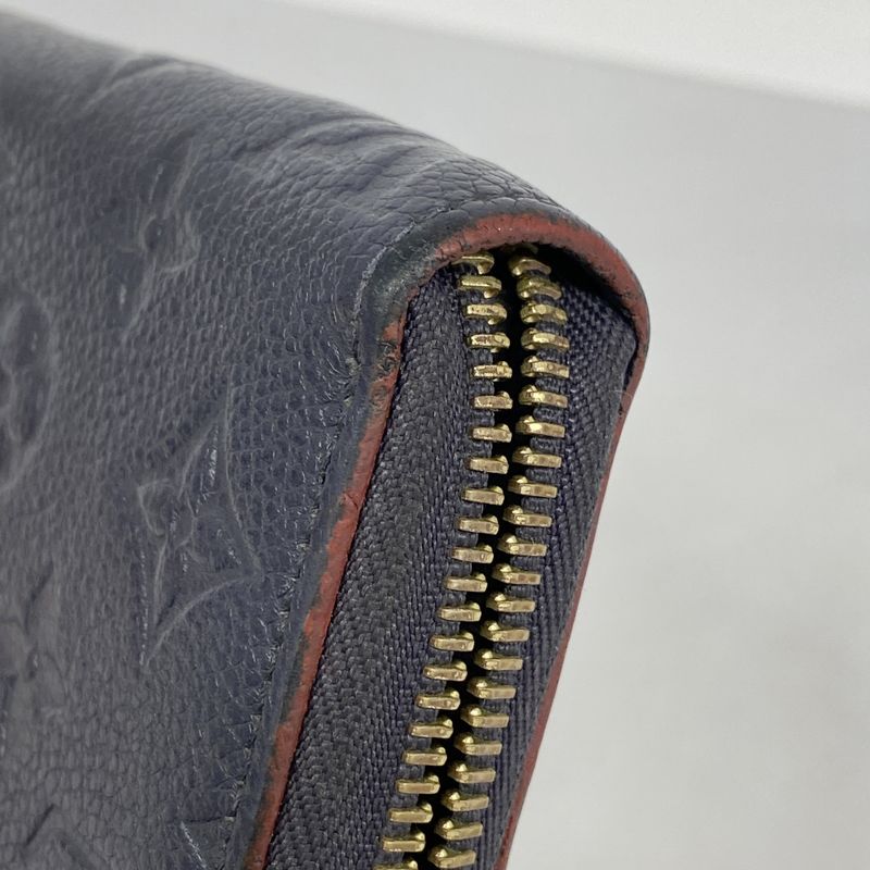 Louis Vuitton Long Wallet Monogram/empreinte Zippy Wallet M62121 Marine Rouge