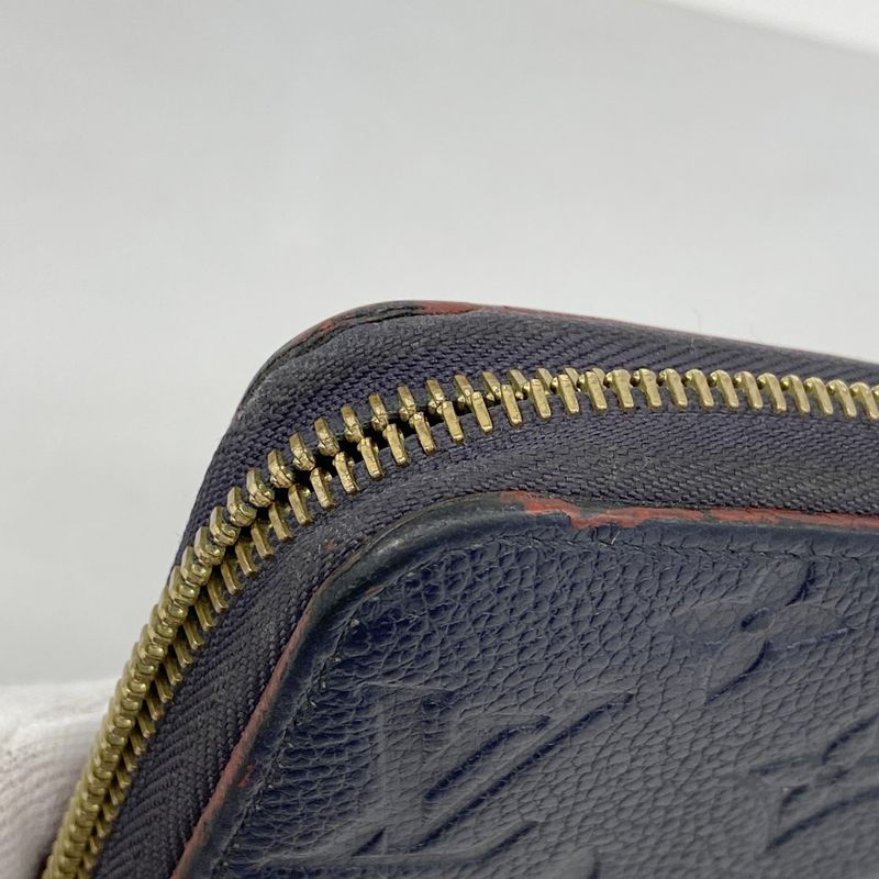 Louis Vuitton Long Wallet Monogram/empreinte Zippy Wallet M62121 Marine Rouge