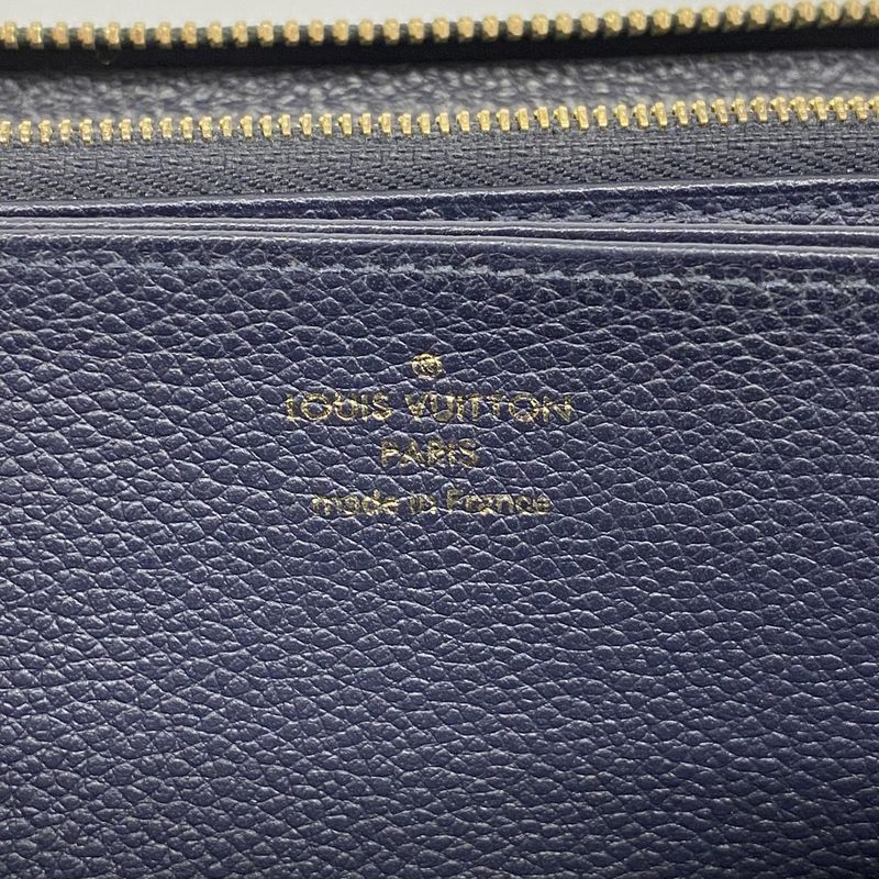 Louis Vuitton Long Wallet Monogram/empreinte Zippy Wallet M62121 Marine Rouge
