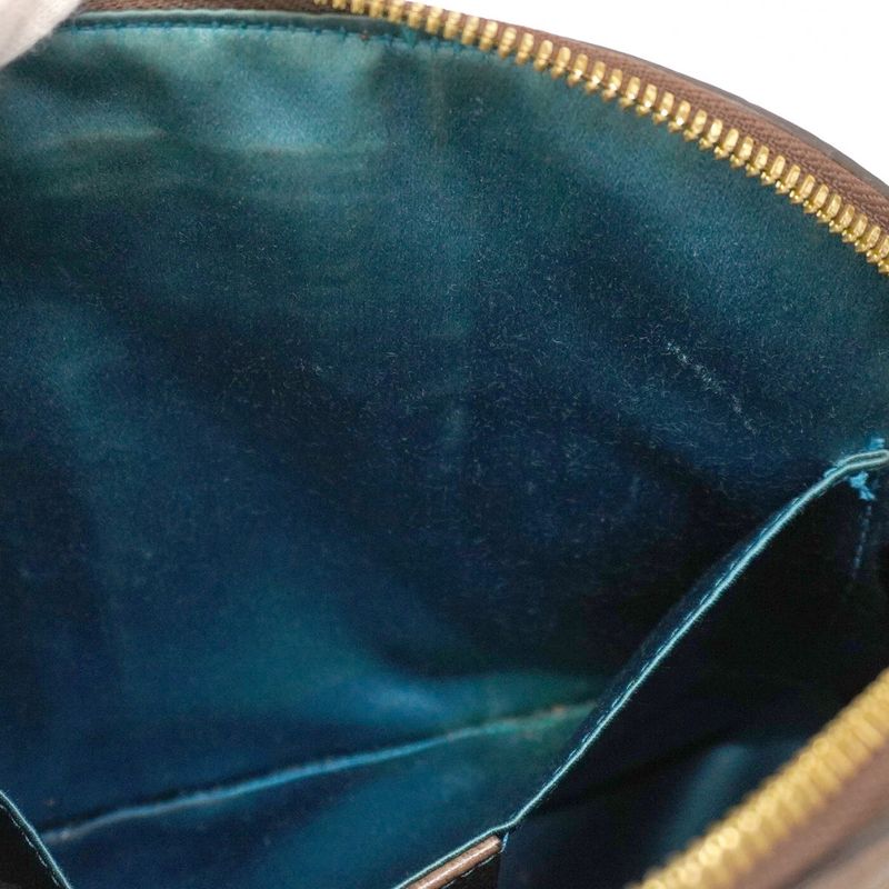 Gucci Shoulder Bag Ophidia 499621 PVC Brown Gold Hardware Women