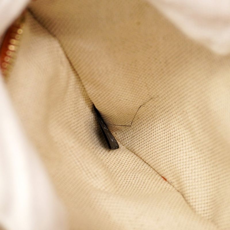 Gucci Tote Bag Diamante 269878 Canvas Beige Orange Chien Pan Gold Hardware