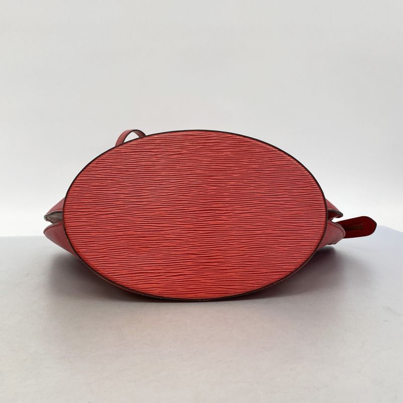 Louis Vuitton Shoulder Bag Epi Saint Jacques Shopping M52277 Castilian Red Women