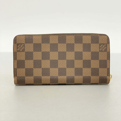 Louis Vuitton Long Wallet Damier Zippy Wallet N60046 Ebène Rose Ballerine Ladies