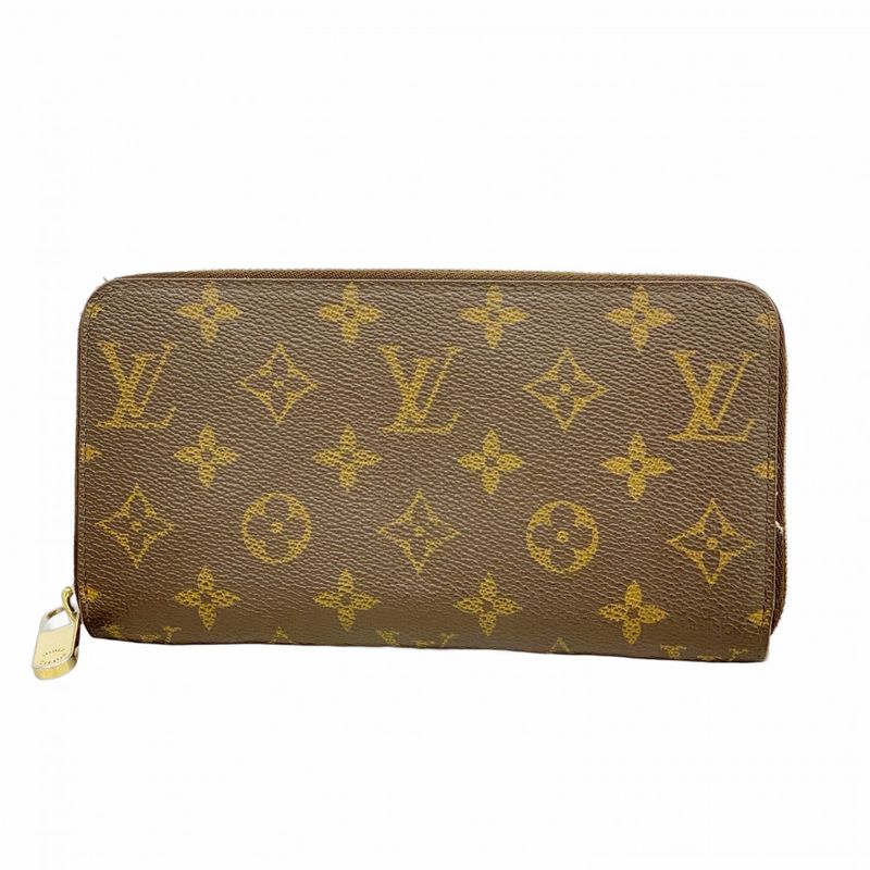 Louis Vuitton Long Wallet Monogram Zippy Wallet M60017 Brown Ladies