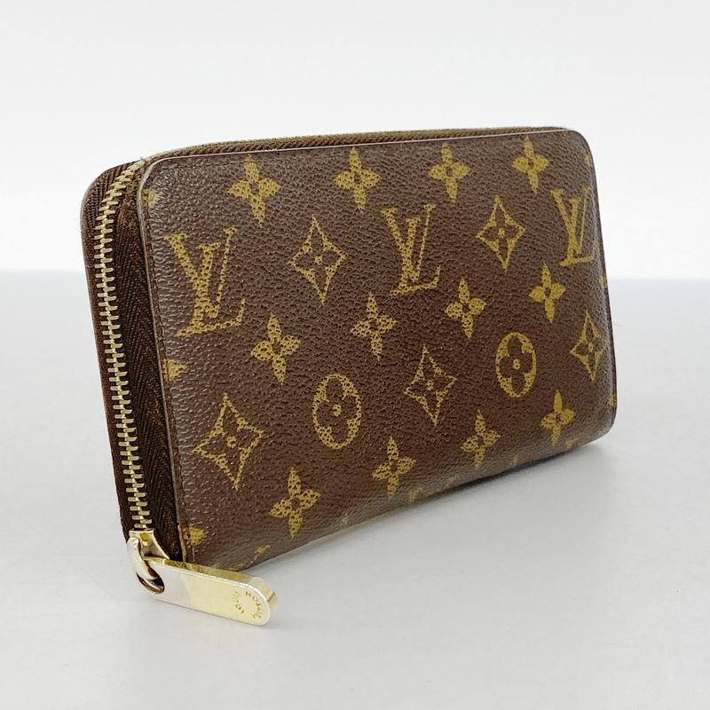 Louis Vuitton Long Wallet Monogram Zippy Wallet M60017 Brown Ladies