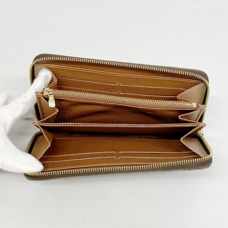 Louis Vuitton Long Wallet Monogram Zippy Wallet M60017 Brown Ladies