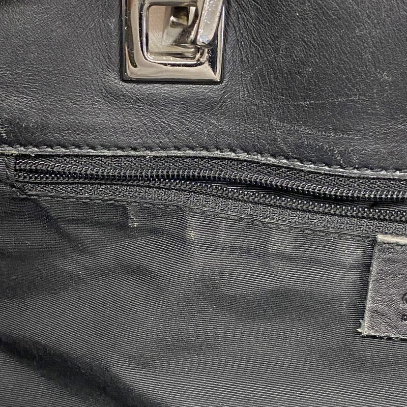 Gucci Tote Bag GG Canvas 31248 Canvas Black Silver Hardware Women's