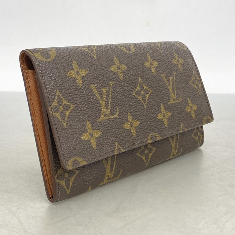 Louis Vuitton Long Wallet Monogram Porte Cirque By Fold M61820 Brown Men Women