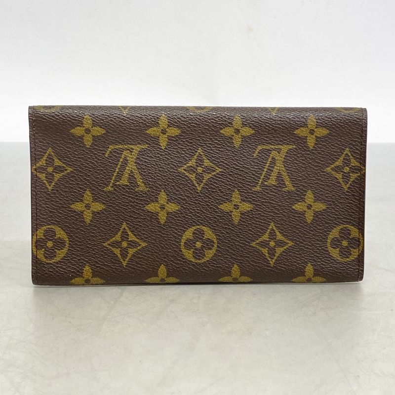 Louis Vuitton Long Wallet Monogram Porte Cirque By Fold M61820 Brown Men Women