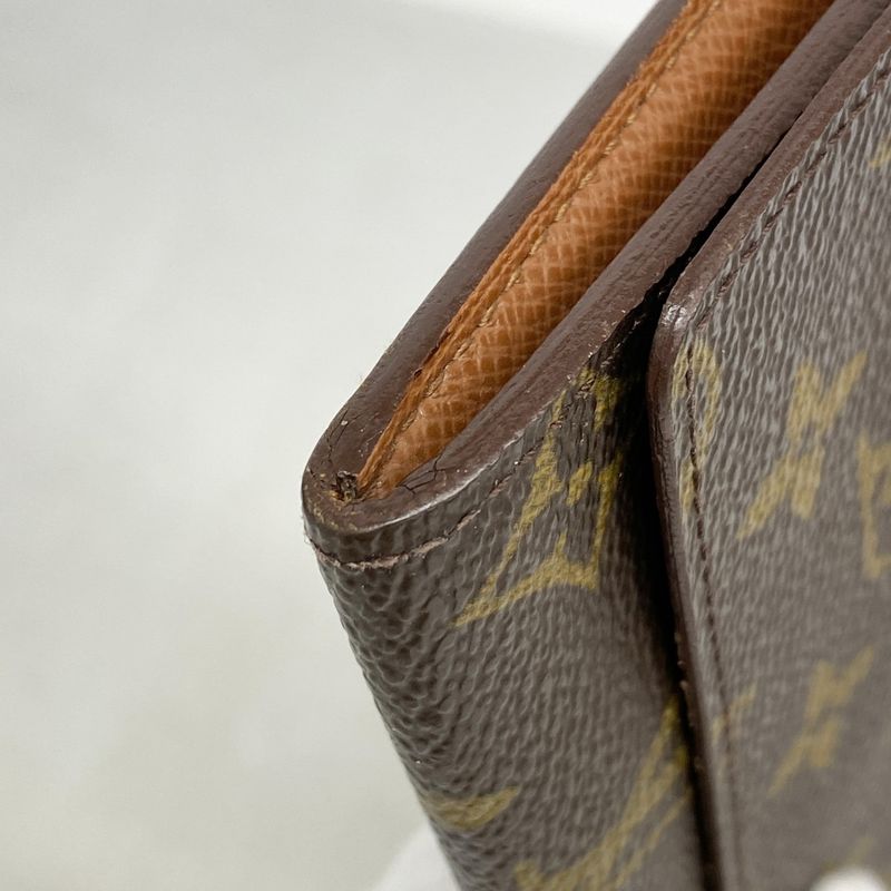 Louis Vuitton Long Wallet Monogram Porte Cirque By Fold M61820 Brown Men Women